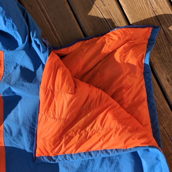 Tommy Hilfiger Jacket Windbreaker Size L (Orange & Blue) Vintage Look - Picture 6 of 6